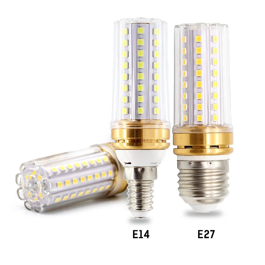 

Indoor Household E27/E14 Corn Bulb 16W LED Tricolor Bulb Light Source Professional Crystal Chandelier Source AC 175-265V