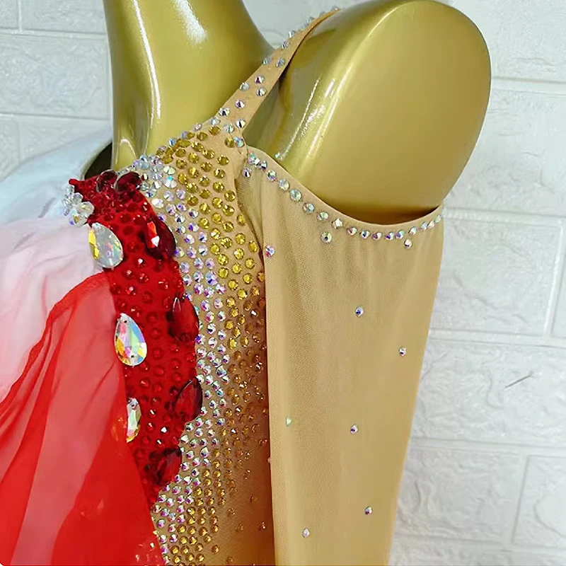 Платье для бальных танцев костюм современных соревнований вальса танго