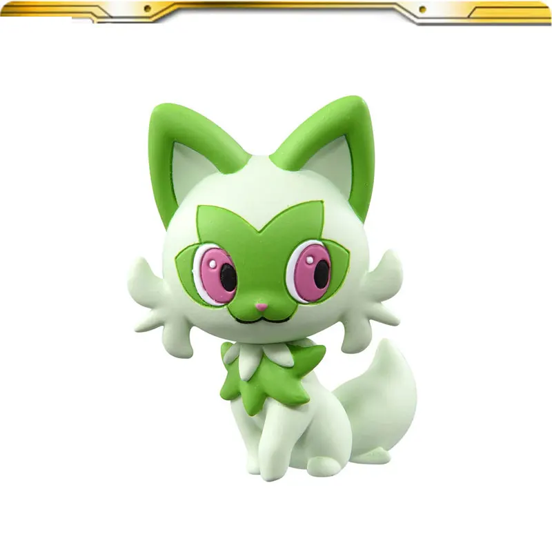 

Genuine MC Pokemon Anime Figure Sprigatito Collection MS Model Dolls Toy PVC Action Figures Kawaii Kids Gifts