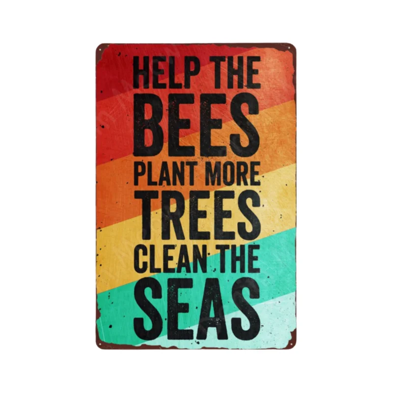 Юмористический ретро постер украшение дома с насекомыми настенное искусство