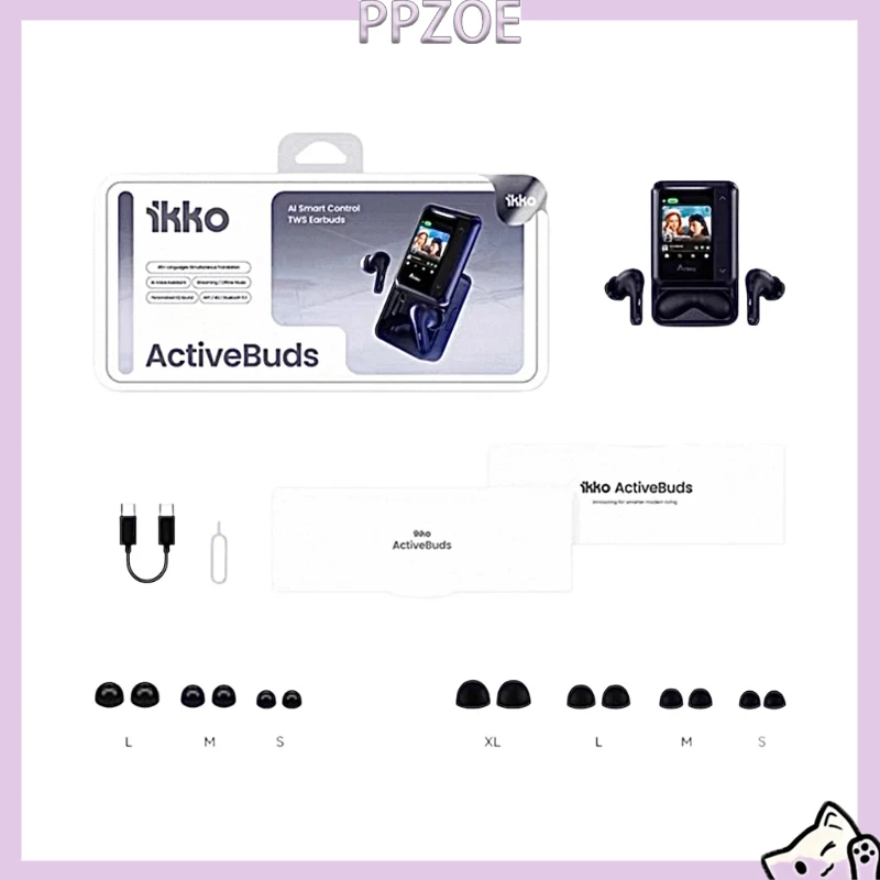 Фото Беспроводные внутриканальные наушники iKKO ActiveBuds AI с технологией DeepSeek, функцией записи, шумоподавлением и переводом в реальном времени, Bluetooth №1