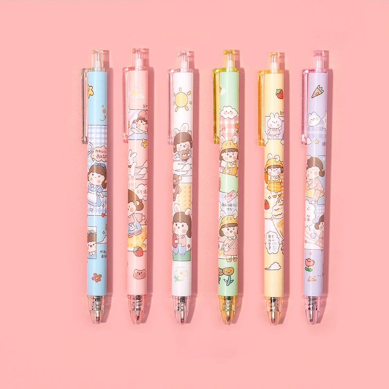 

Мультяшные гелевые ручки CHENJ 6 шт.