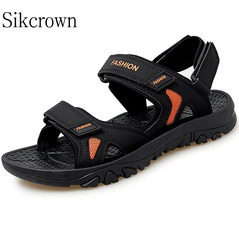 

Black Men's Sandals Gladiator Leather Stylish Fashion Summer Outdoor Comfortable Mens Sandals Handmade Beach Soft Bottom Size48