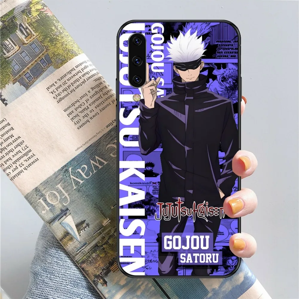 JJK Satoru Gojo Чехол для мобильного телефона Samsung Note 9 10 20 Plus Pro Ultra J6 J5 J7 J8 черный мягкий