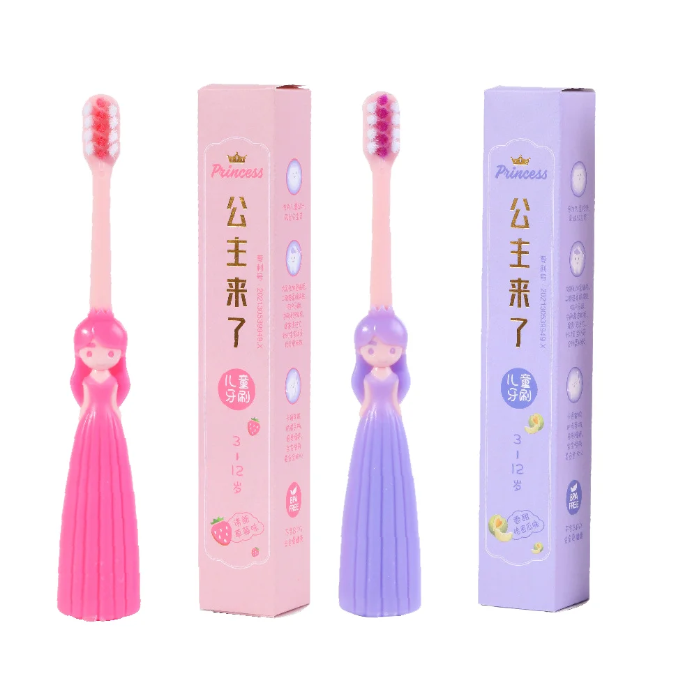

4 Pcs Kids Travel Children's Ergonomic Teeth Soft Toothbrushes Accessories Manual Household Daily Baby