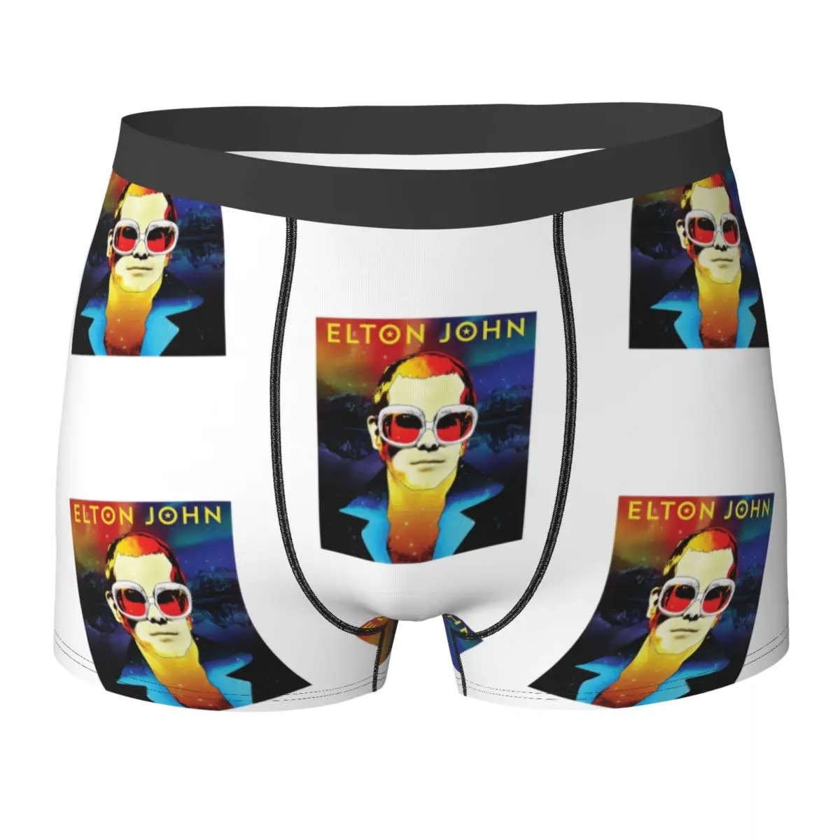 

Elton John Galaxy Underwear youtube Men Underpants Custom Sexy Boxer Shorts High Quality Boxer Brief Plus Size