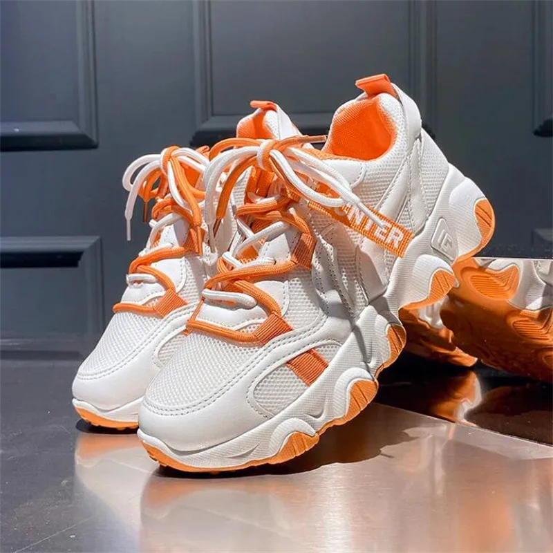 

Summer Breathable Sneakers Women Chunky Mesh Shoes Designer Casual Ladies Shoes Leather Platform Sneakers Woman Zapatillas Mujer