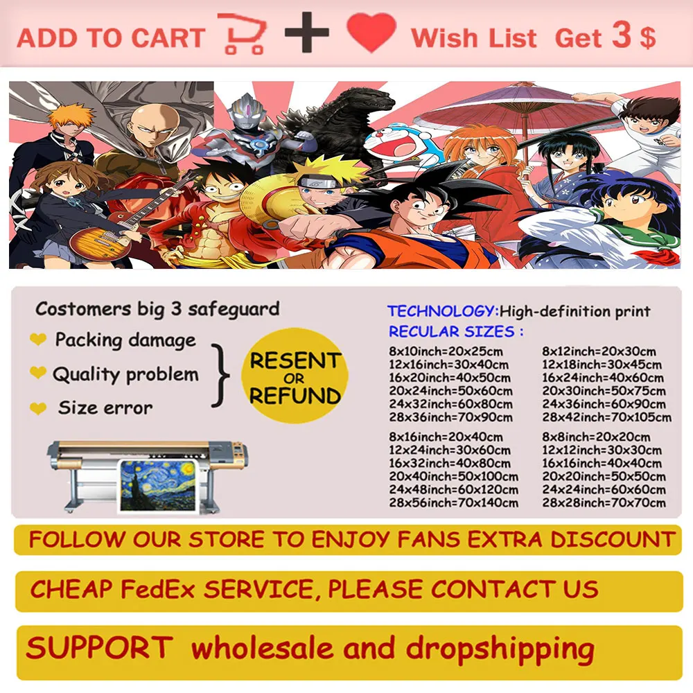 Аниме One Piece Gear 5 Холст Картины Плакаты и репродукции Wall Art Monkey D. Luffy Comic Picture For Living Room