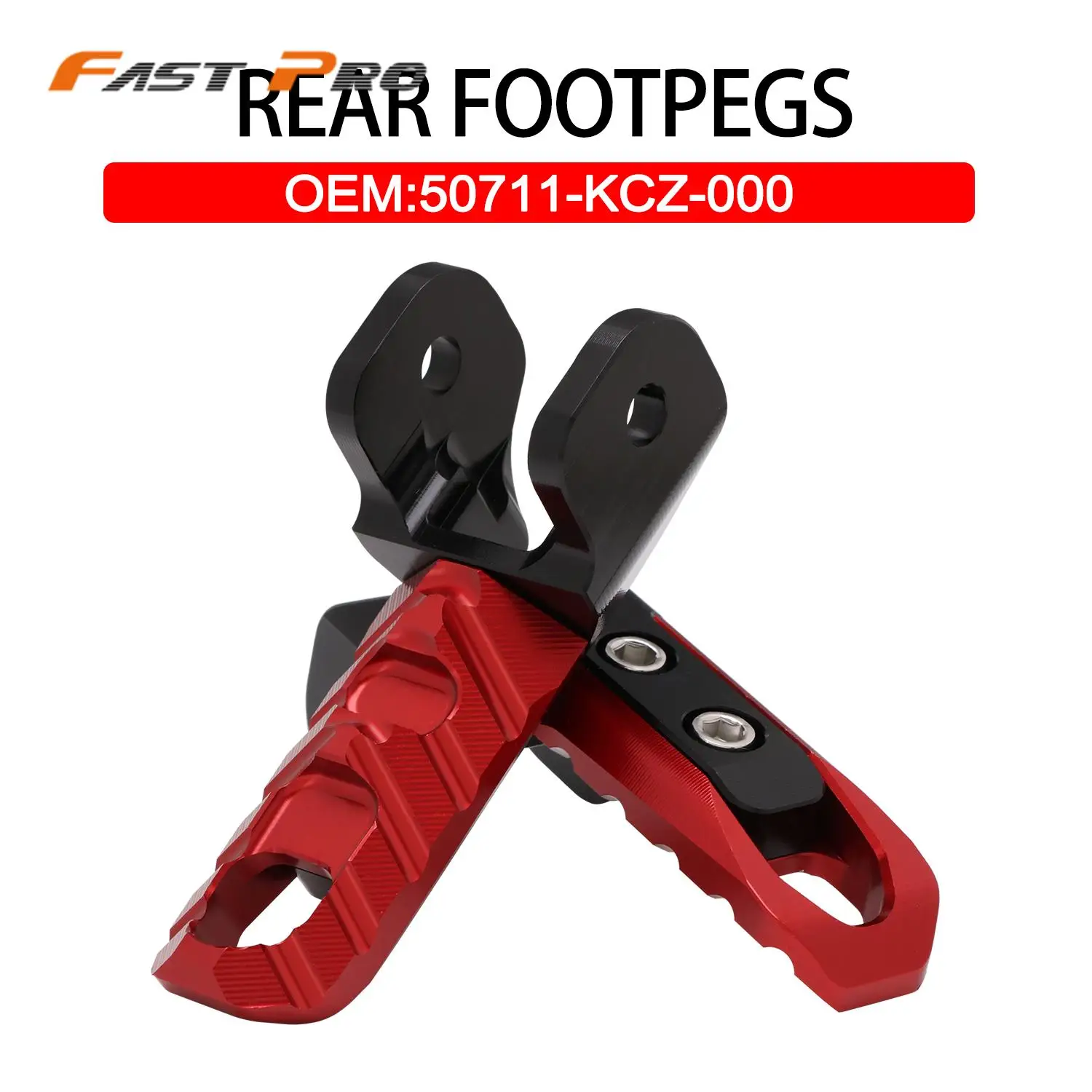 

Motorcycle Aluminum Rear Footpegs Footrests Foot Pegs Rests For Honda CRF230L CRF230M XR230 XR250 XR400 MOTARD BAJA Dirt Bike