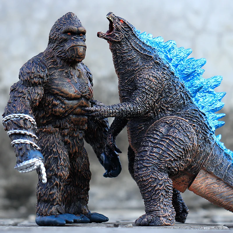 

Godzilla Vs King Kong Movie Model Joints Movable Chimpanzee Gojira Figma Action Figure Kids Toys Dinosaurs for Children Gifts