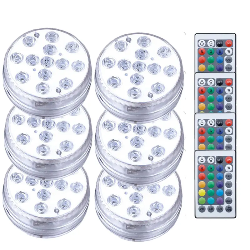 

Battery Operated 13leds Submersible Light Underwater Magnetic with Sucker IP68 Waterproof for Garden Lawn Swimming Pool Aquarium