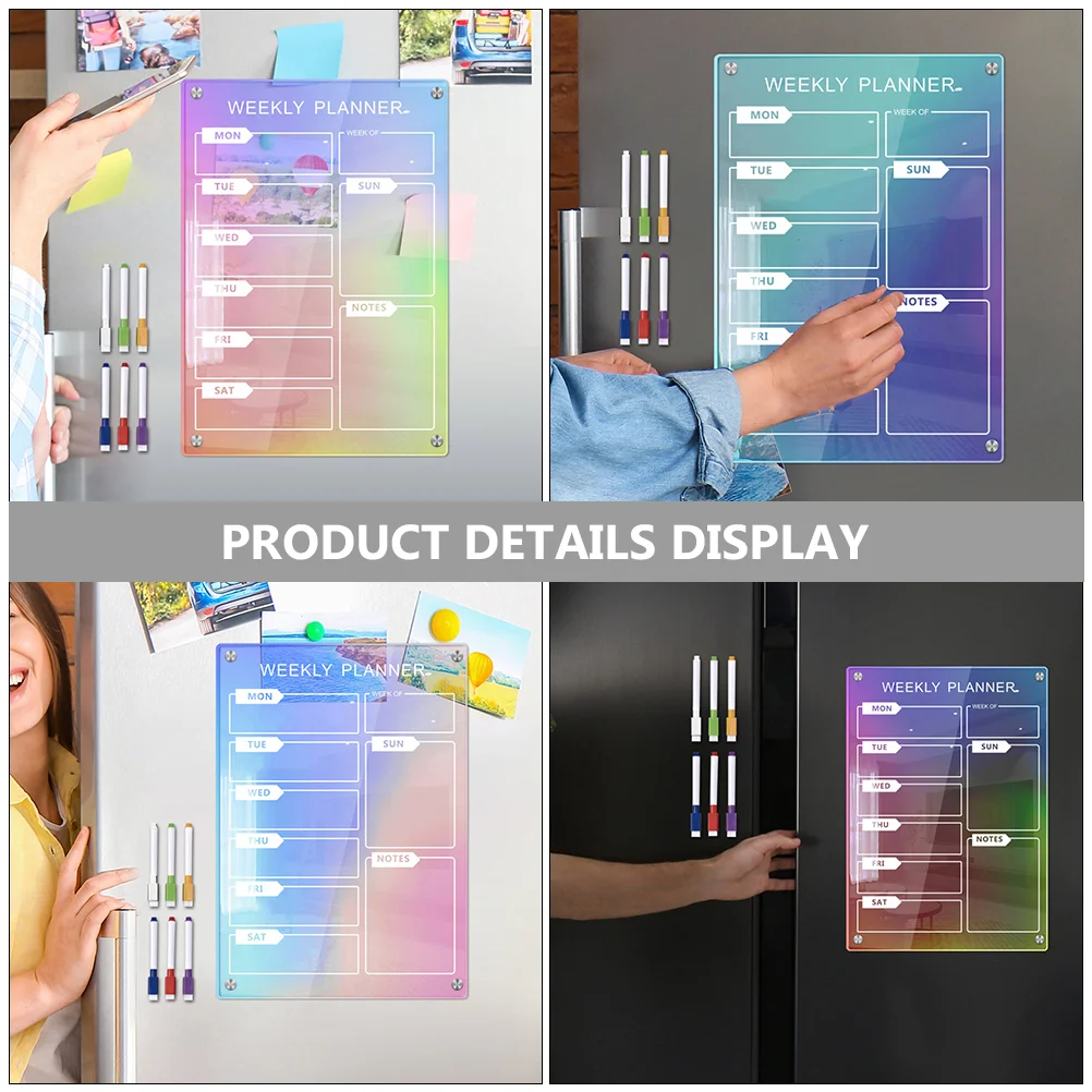 

Schedule Daily Planning Board Kitchen Magnetic Do List Fridge Planner Handwriting Pens Small Dry Erase Boards Acrylic Wall Note