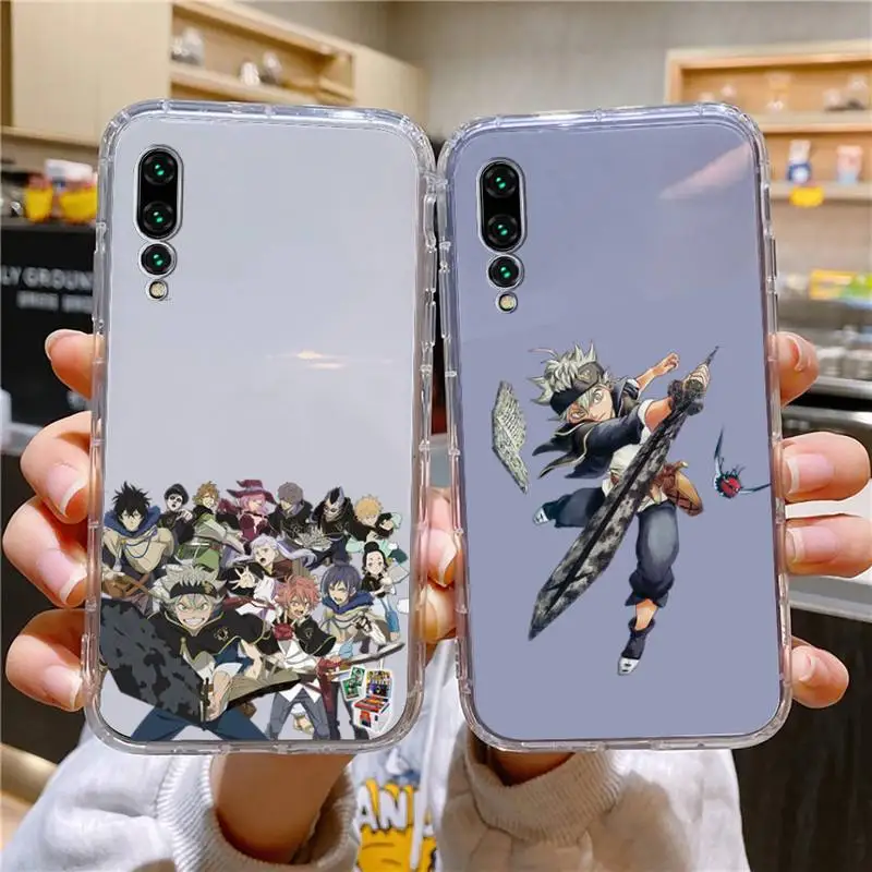 

Black Clover Phone Case For Xiaomi 11 Redmi Note 11pro5G 8T 9A 9S 12S K30 10T Pro Ultra K40pro Transparent Case