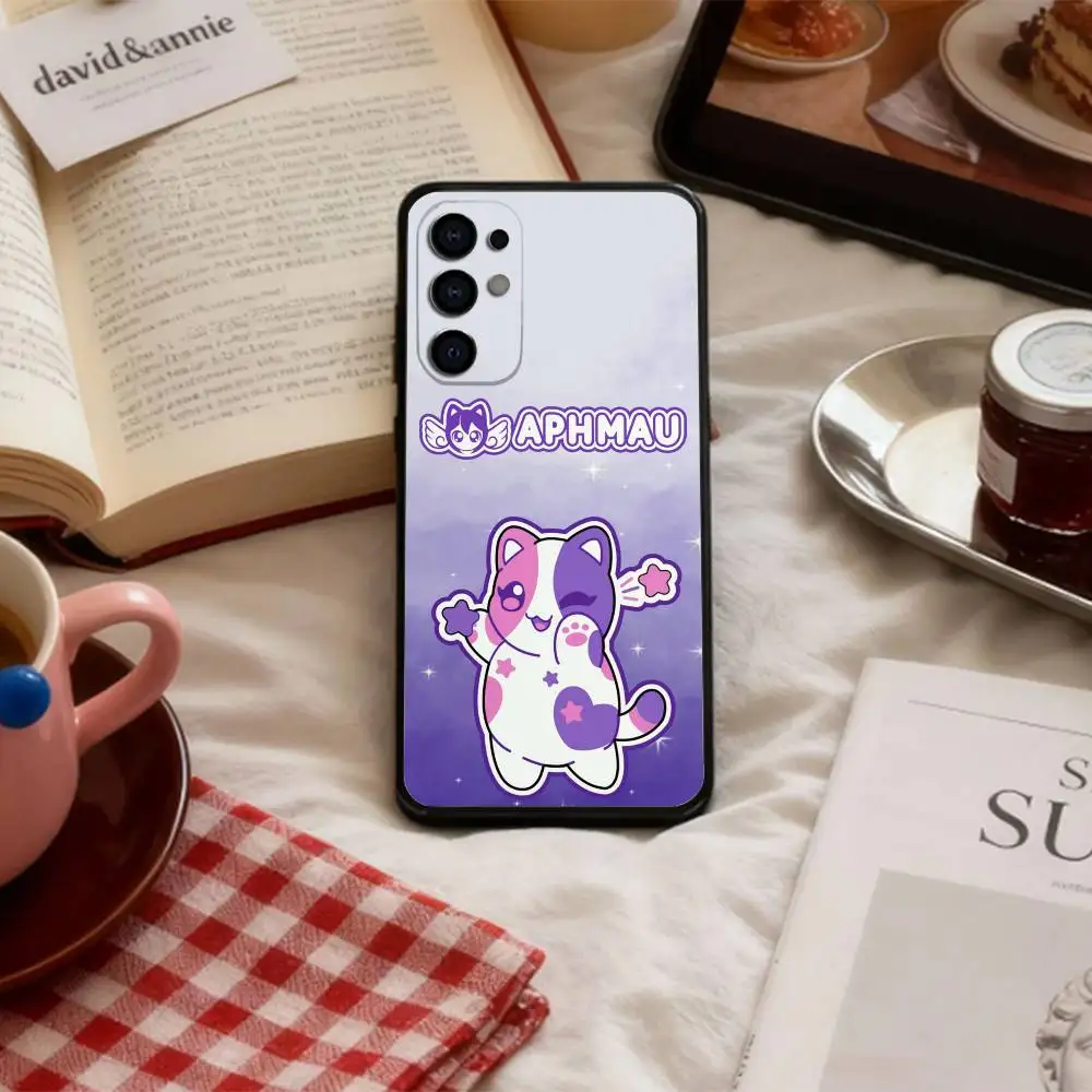 Фото Чехол для телефона A-Aphmau Meow Anime Cats для Samsung S 25,24,23,22,30,21,10,9,Ultra,Plus,Lite,FE,4,5 G, мягкий черный чехол №3