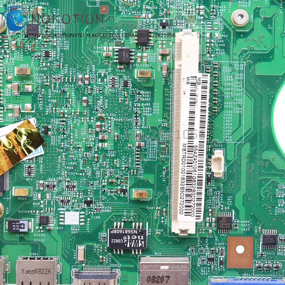 Материнская плата для ноутбука ACER Extensa 5630 5230 5320 5730 PM45 с графическим слотом MBTRD01001