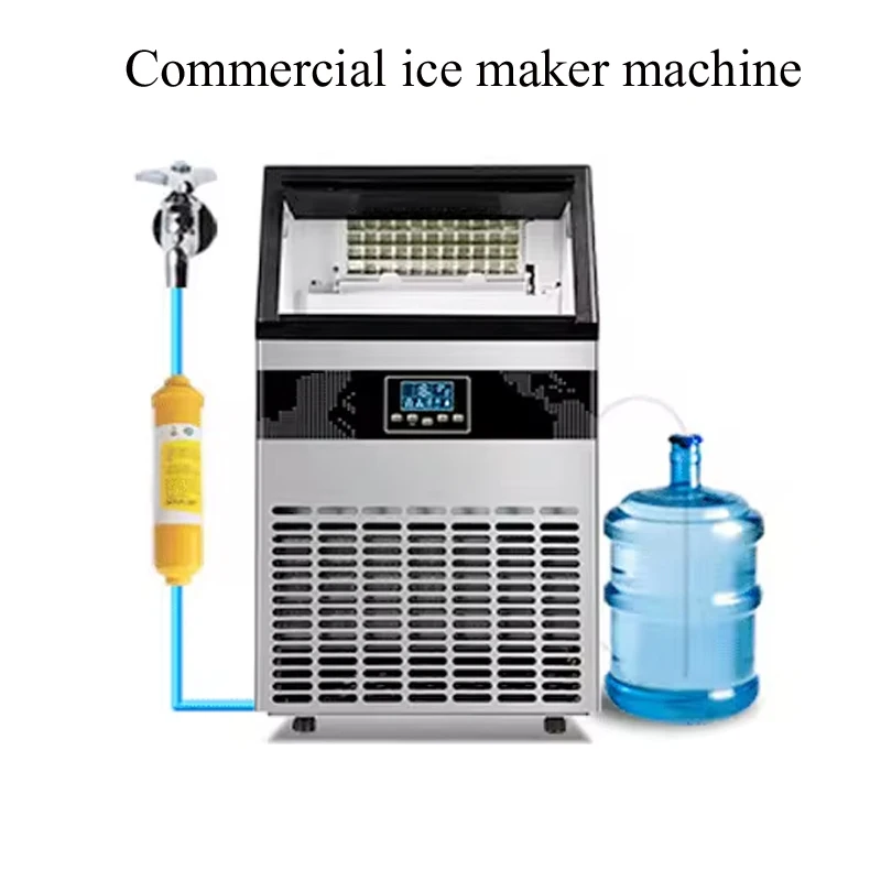 Льдогенератор PBOBP коммерческий с таймером 100 фунтов/день 24 часа контроль толщины