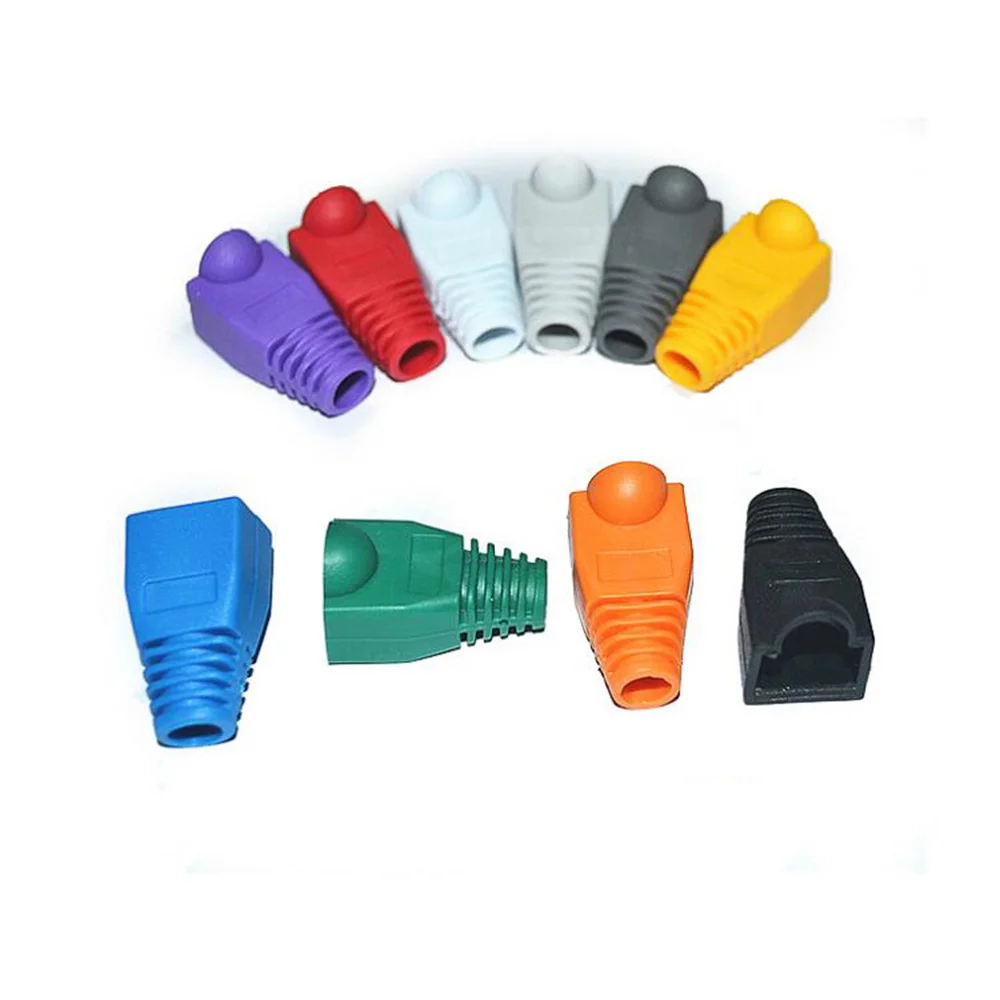 Xintylink rj45 крышки Разъем cat5 cat5e cat6 Сеть Сапоги lan ethernet кабель rg rj 45 оболочка cat 6