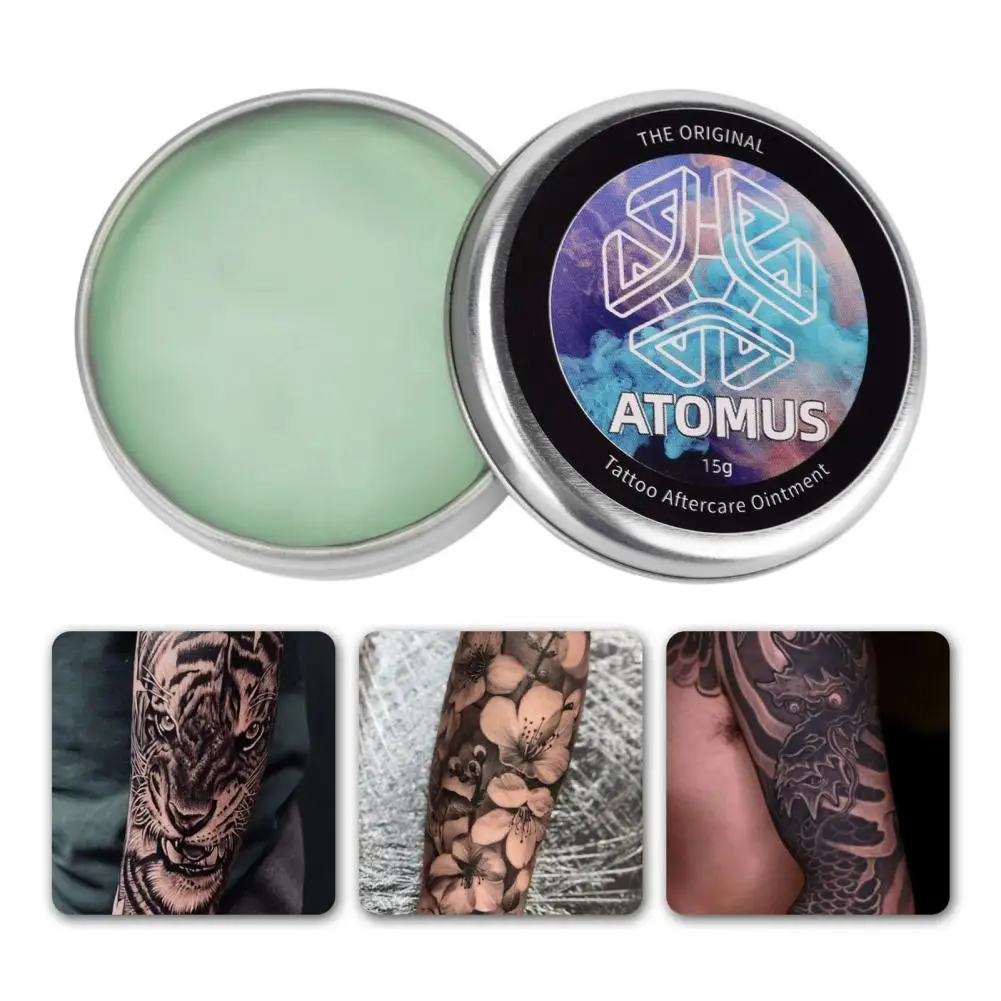 

15g ATOMUS Tattoo Cream Quick Healing Effective Professional Tattoo Aftercare Ointment for Personal Use
