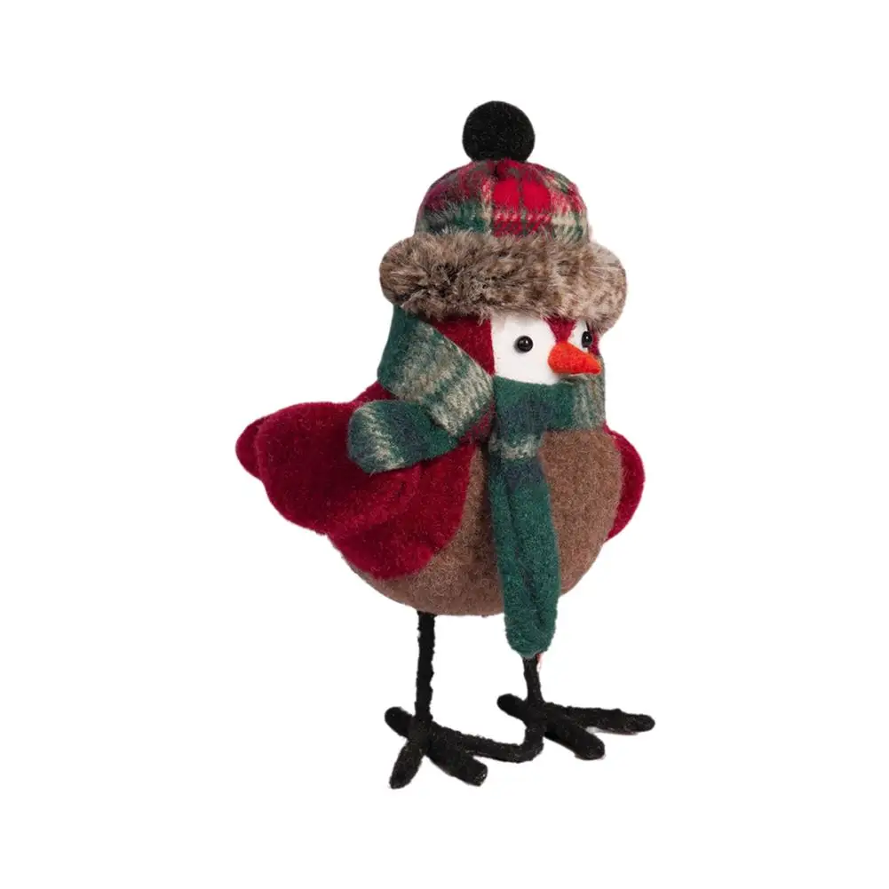 2024 рождественские милые птицы креативные Санта-Клаус птица стоячие настольные