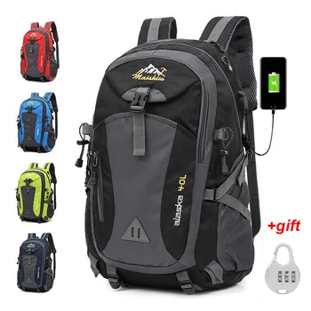 40L Waterproof Mountaineering Hiking Backpack Bag Anti-Theft Outdoor Camping Travel Hike Trekking Backpack 1