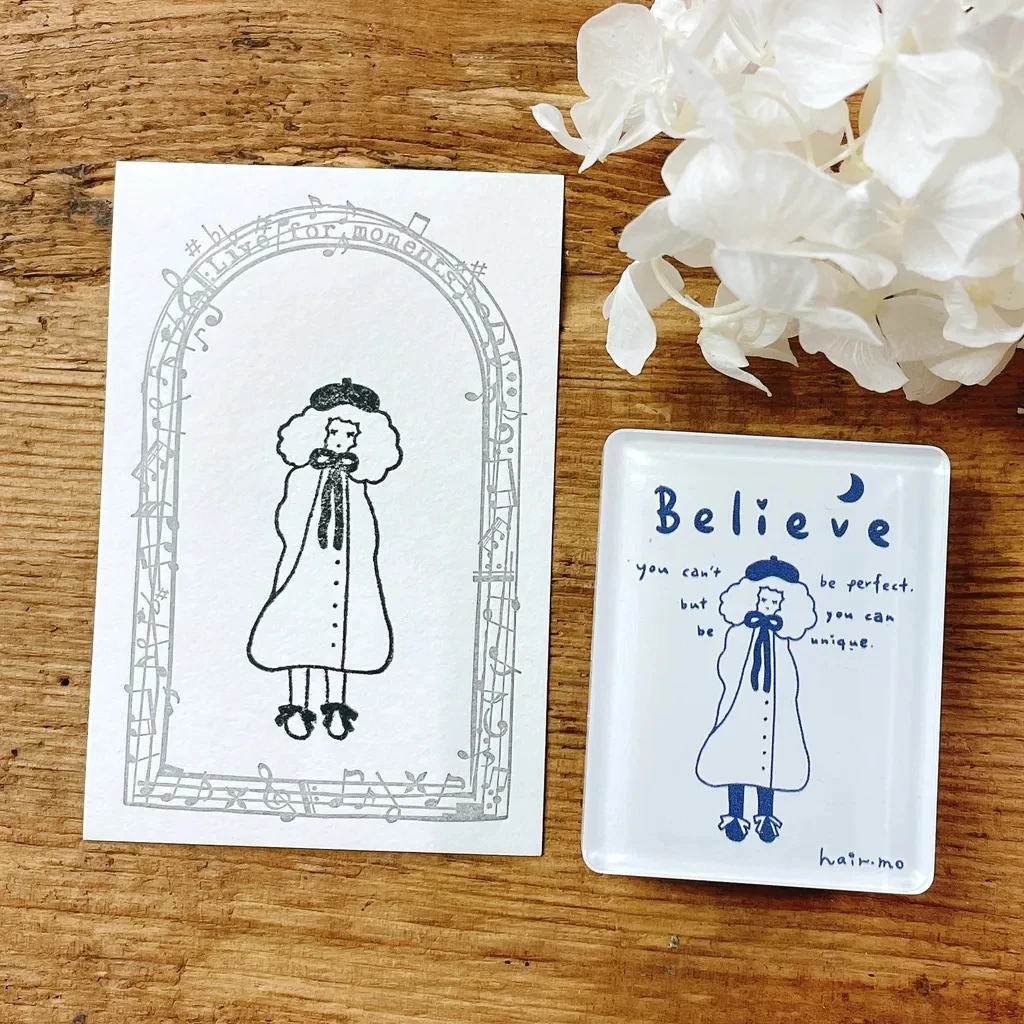 63penhouse X Hairmo винтажный резиновый штамп Маленькое счастье для DIY Скрапбукинг