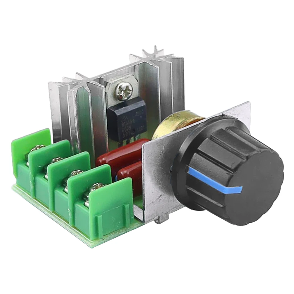 Регулятор напряжения SCR 220 В переменного тока 2000 Вт 25 А термостат с кнопкой