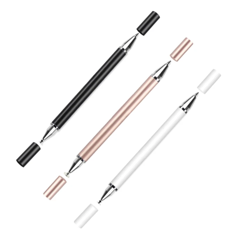 Dual Heads Stylus Pen Capacitive Touch Pencil For Tablet Soft Nibs Laptop Phone Drop Shipping