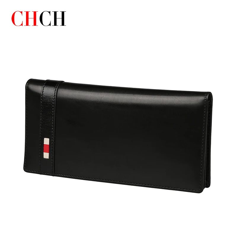 CHCH Men Long Wallets Style High Quality Card Holder Male Purse Large Capacity Brand Cow Leather Wallet
