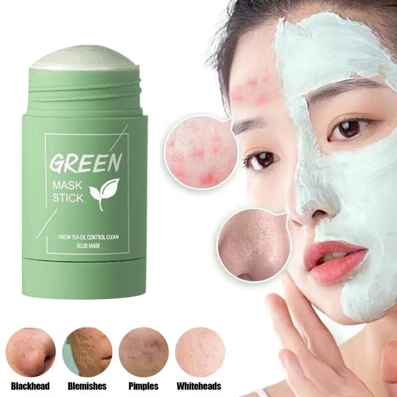 

Чистящая твердая маска для зеленого чая, средство для удаления черных точек и акне, глубоко увлажняющая сыворотка для контроля жирности, отбеливающая гладкая уход за кожей лица