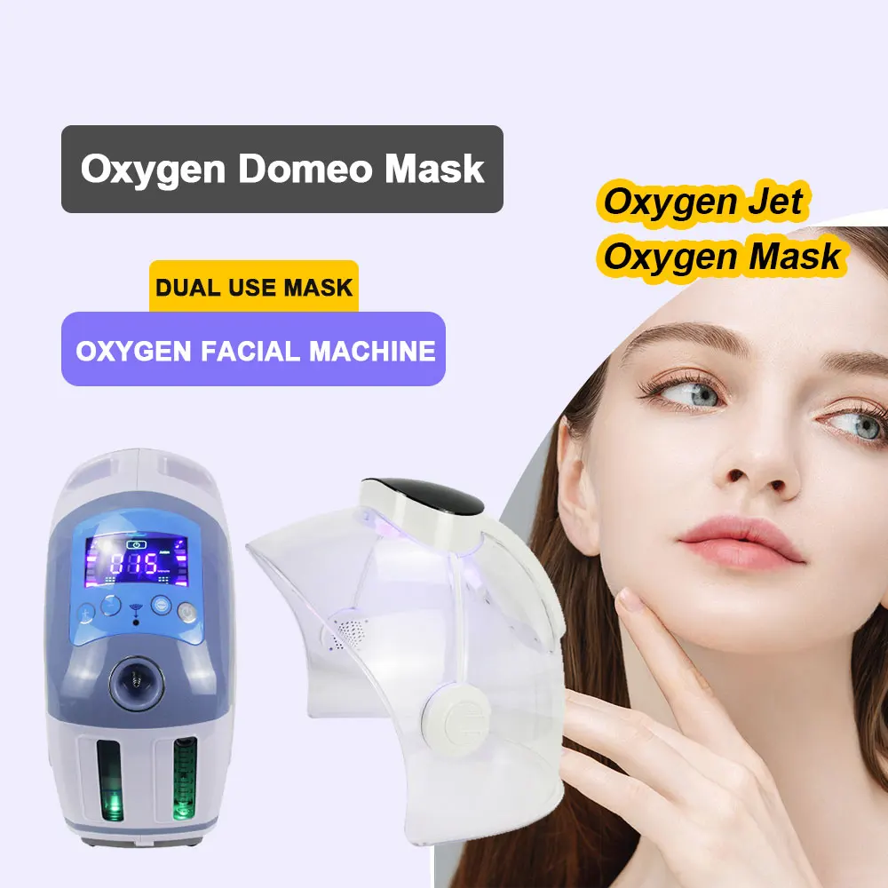 

Гипербарический аппарат для кислородной терапии с 7-цветной светодиодной подсветкой, маска для мытья кожи, удаление акне, кислородный спрей, струйная лампа для лица