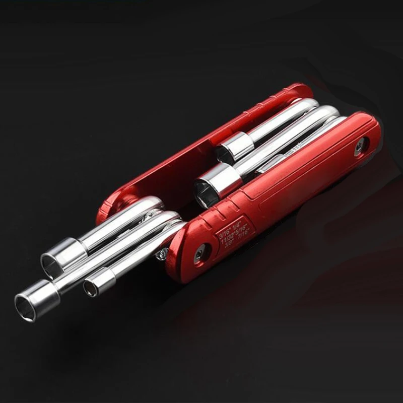 

Anti-rust Aluminum Alloy Handle Universal Folding Socket Wrench Used for Mechanical Maintenance and Automobile Repair