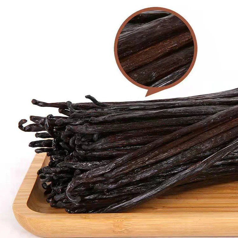 

11-20cm 100% Organic Madagascar Gourmet Vanilla Beans - Fresh Prime Grade A Bourbon Planifolia for Vanilla Extract,free Shippin