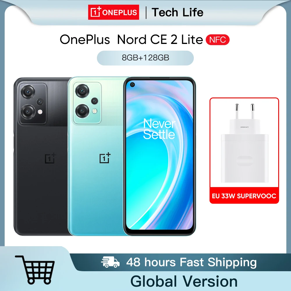 

OnePlus Nord CE 2 Lite Smartphone 5G Snapdragon 695 8GB+128GB Mobile Phone 33W Fast Charge 120Hz Display Android LPDDR4X UFS2.2