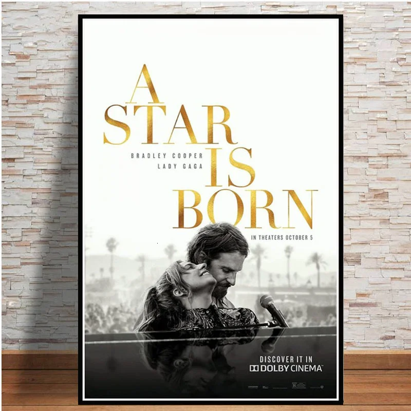 

a Star Is Born Love Movie Bradley Cooper Lady Gaga Canvas Painting Art wall pictures wall paintings for bedrooms Quadro