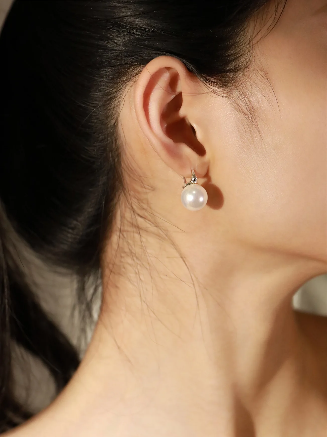 Модные простые серьги с белым жемчугом для женщин роскошные качественные