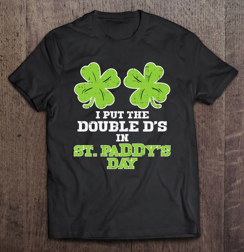 

Футболка Мужская/женская с надписью Double Ds On St rice's Day Shamrock