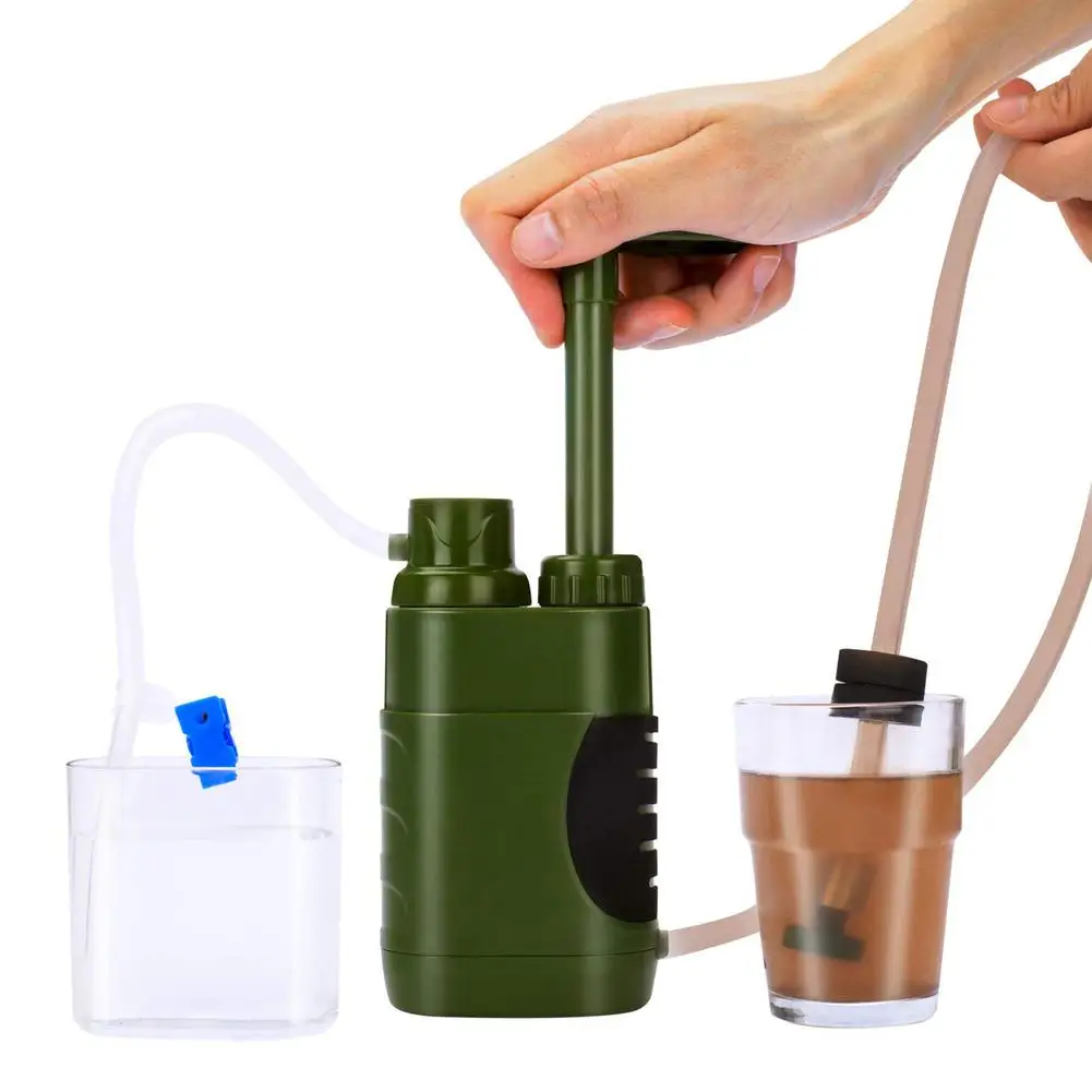 

Portable Electric Water Filter System 0.01 Micrometre 4-stage Filters Water Purifier For Outdoor Survival Camping