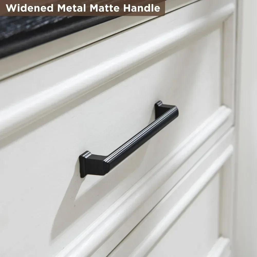 5 Drawers Dresser Chests for Bedroom 46&quot Tall Wood Rustic Chest of with Wide Metal Handle Natural Texture