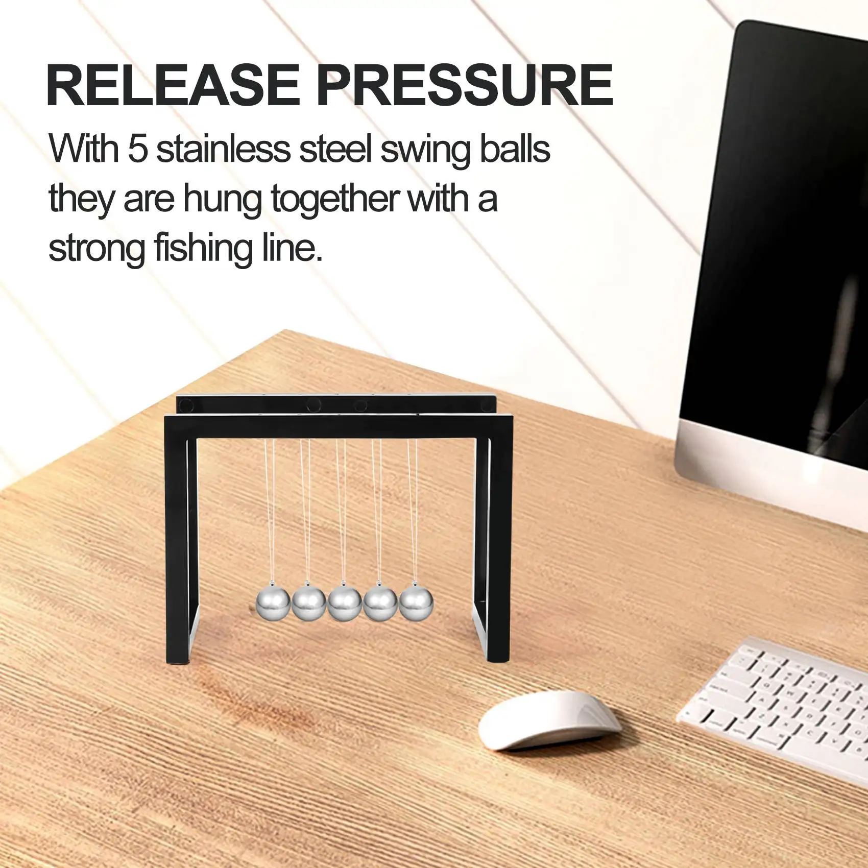 Шарики Ньютона подвесной шар маятниковые украшения Newtons для дома настольная