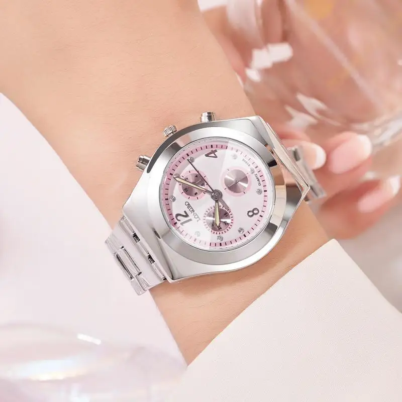 

2022 Women Watches Stainless Steel Exquisite Watch Women Rhinestone Luxury Casual Quartz Watch Relojes Mujer