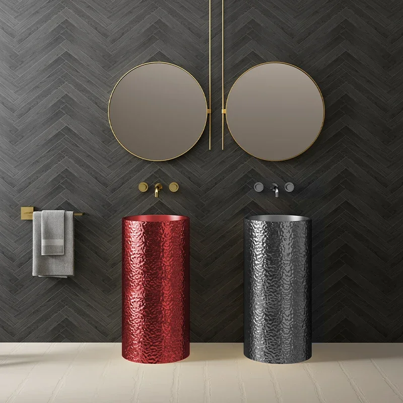 Столбик из нержавеющей стали раковина от пола до потолка индивидуальная