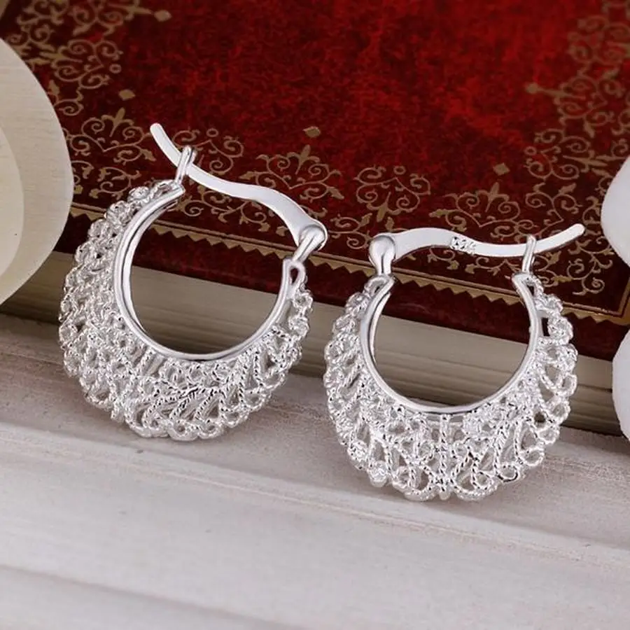 

charm Women engagement jewelry noble beautiful fashion Silver color party Earring Jewelry free shipping factory price