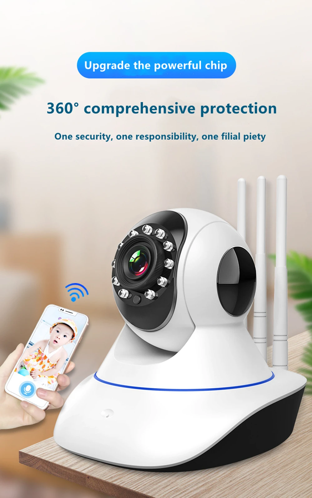 

1080P IP Camera WIFI Wireless Surveillance Cameras HD Smart Home Security Indoor IP Camera 2-Way Audio Baby Monitor Vision CCTV