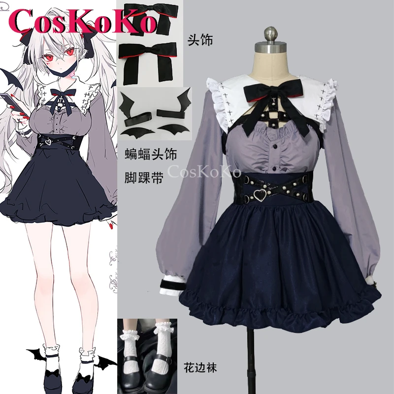 CosKoKo Kuzuha/Sanya Косплей Аниме Vtuber Костюм Сексуальный поворот Мода Милое милое