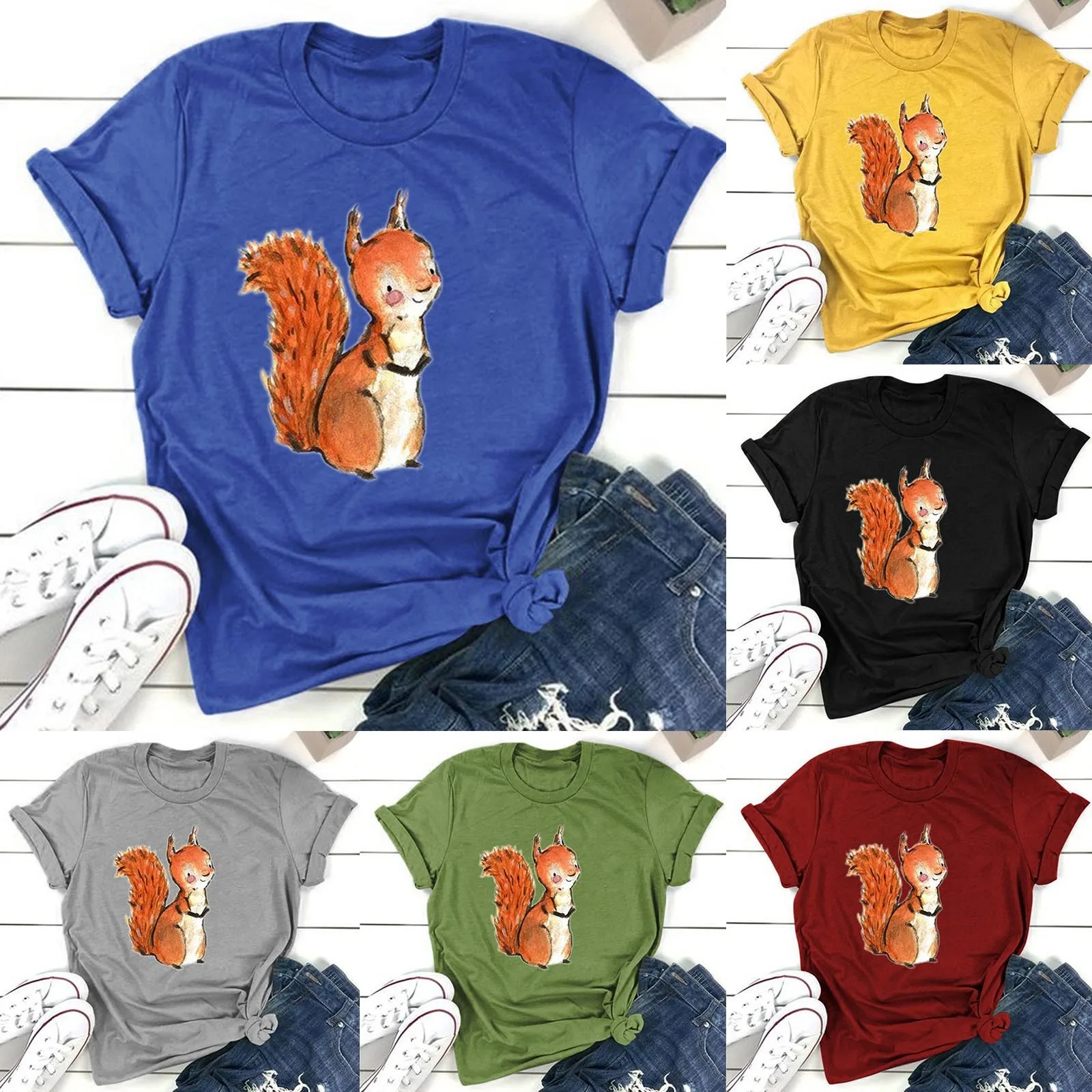 

Забавная футболка с принтом для женщин, милая семейная блузка с графическим рубашки в леопардовой раскраске, женские простые рубашки с коро...