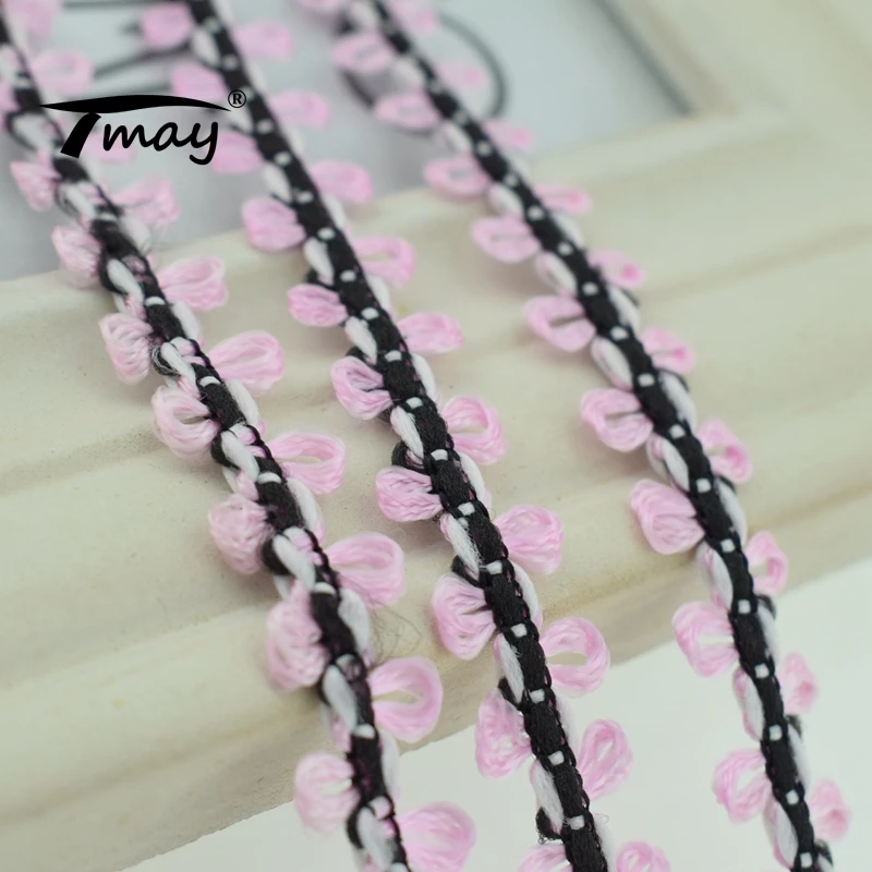 Кружевные эластичные ленты с цветами два цвета