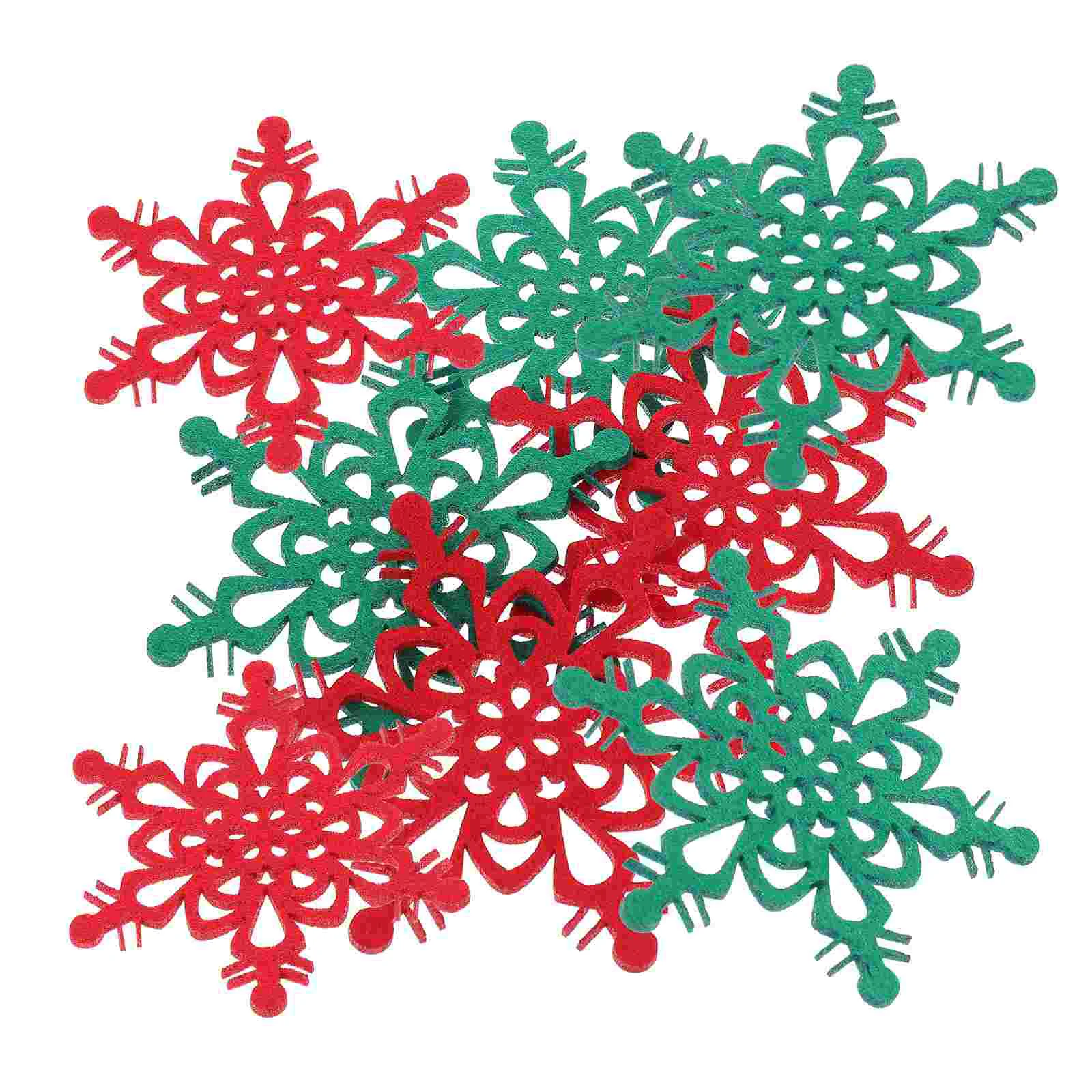 

12 Festive Snowflake-shaped Household Placemats Insulated Coasters (Assorted Color)