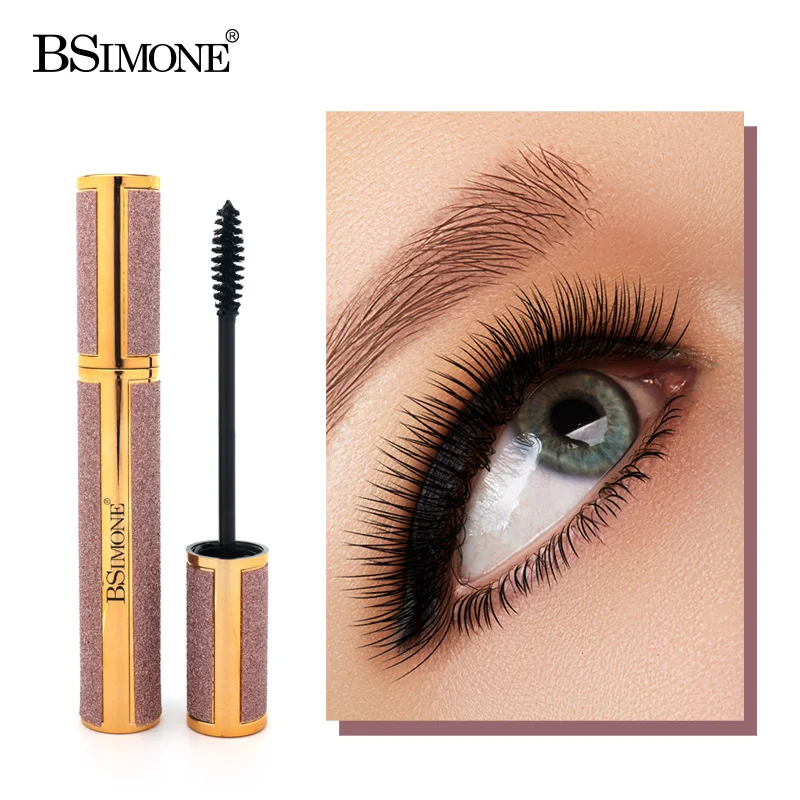 

BSIMONE 4D Mascara Lengthening Waterproof Eyelashes Eye Mascara Black Volume With Silk Fibers Brush Eyelash Makeup Cosmetics