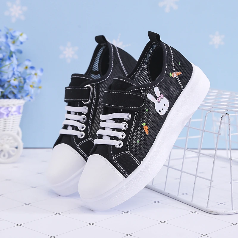 

Spring summer Little white rabbit canvas shoes for Woman Low Top Casual Mesh Breathable Running Shoe Women's Vulcanize Shoe