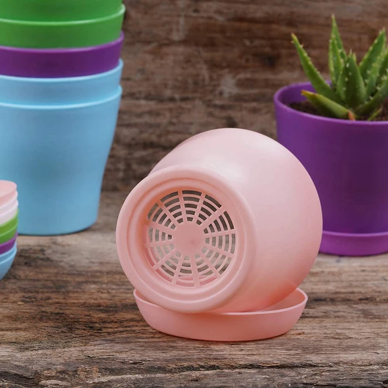 Акция! 10 шт. пластиковые горшки с поддоном |